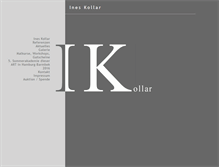 Tablet Screenshot of ines-kollar.de